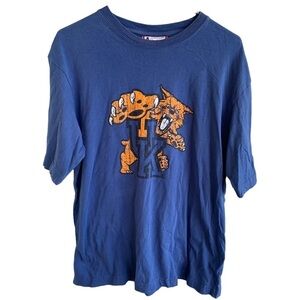 Vintage Kentucky Wildcats Mascot Logo Tee Shirt Adult Size Large